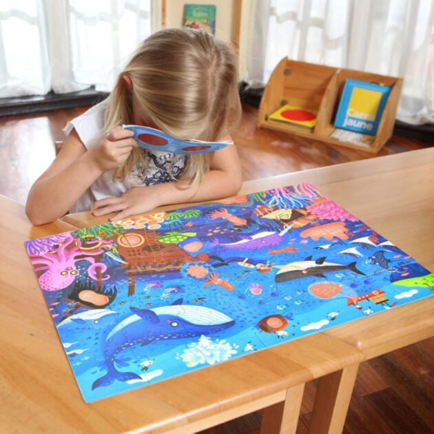 Mideer Sea Puzzle with Glasses - 35 pieces