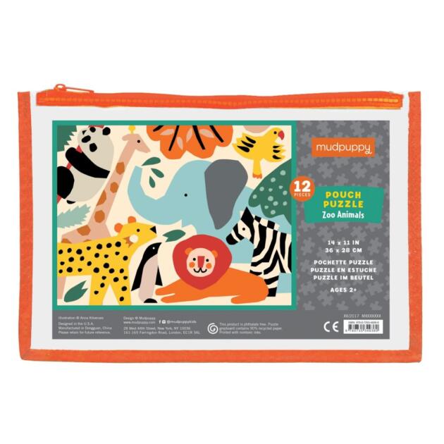 MudPuppy Zoo Puzzle - 12 Pieces