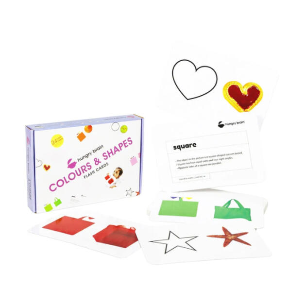 Hungry Brain Colour & Shapes Flashcards - set of 24