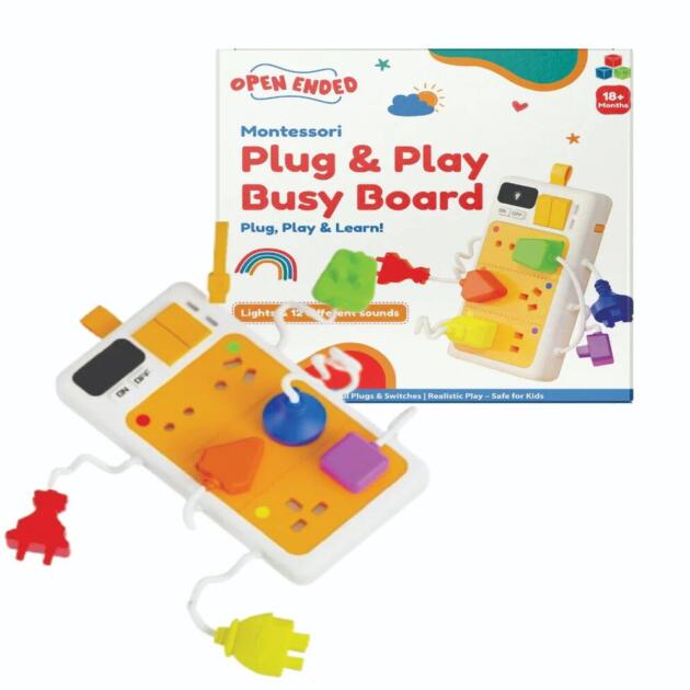 Open Ended Montessori Plug & Play Board